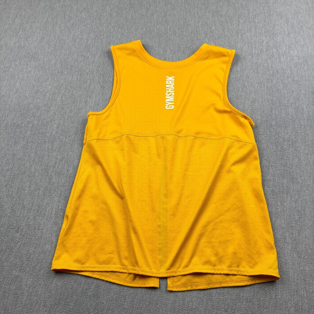 Gymshark Tank Top Womens Medium Yellow Pulse Top Workout Gym Yoga Training Run